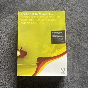 ADOBE DREAMWEAVER CS3 DESIGN DEVELOP MAITAIN STANDARD BASED WEBSITES  - Picture 1 of 4