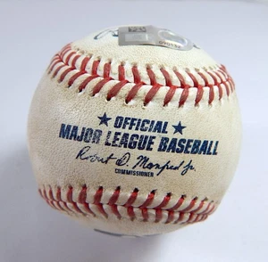 2022 Mets Marlins Game Used Baseball Pablo Lopez Daniel Vogelbach Foul - Picture 1 of 4