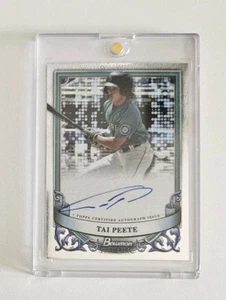 Tai Peete RC Auto On Card 2024-25 Bowman Sterling Rookie Signature MLB Mariners - Bild 1 von 1