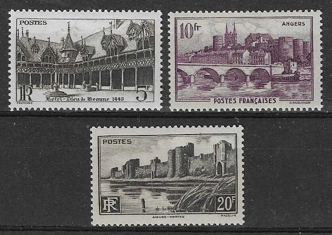 Timbres France Neufs** - N° 499 à 501 - cote: 3,30 euros - Photo 1/1