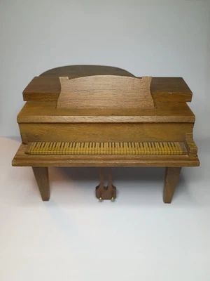 Strombecker Vintage Dollhouse Walnut Miniature Piano - Broken music box  - Image 1 of 4