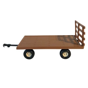 Vintage 90s ERTL Flatbed Farm Trailer Hay Wagon 1/32 10" Long Made in USA - Picture 1 of 8