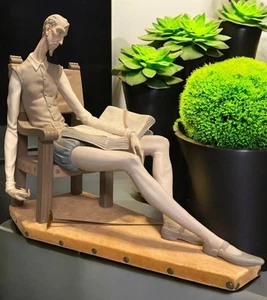 XL Lladro "Don Quixote" W original base 17.5 x 16 - Sword - Unglazed Statue - Picture 1 of 17