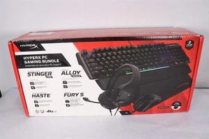 Pacchetto giochi PC HyperX con tastiera meccanica, mouse, mouse pad e cuffie - Foto 1 di 9