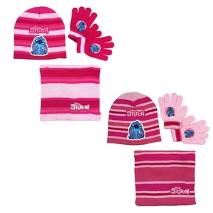 Disney Stitch Set Kinder Herbst 3tlg Set Wintermütze Snood Handschuhe Gr. 54/56 - Bild 1 von 21