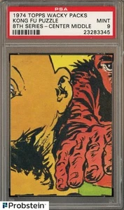 1974 Topps Wacky Packs Kong Fu Puzzle - Center Middle N/A PSA 9 - Picture 1 of 2