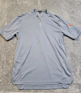 McDonalds Blue 1/4 Zip Pullover Employee Work Shirt Size Medium Regular - Picture 1 of 9