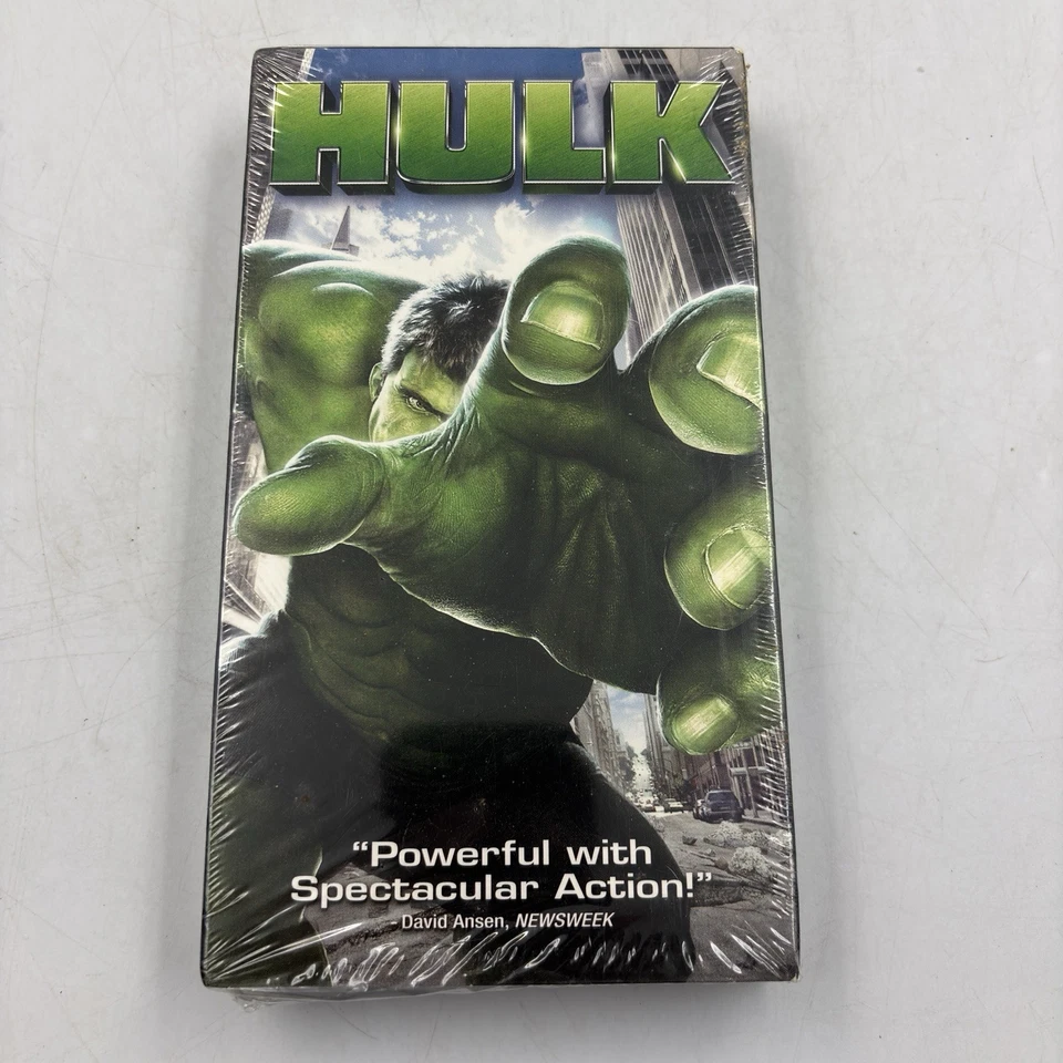 Hulk 2003 VHS Factory Sealed Tape Marvel Ang Lee Eric Bana Bruce Banner New Foto 1 de 4