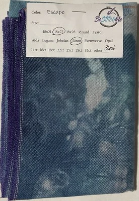 ESCAPE 36 Count Hand Dyed Linen by Be Stitch Me for Cross Stitch - Image 1 of 3