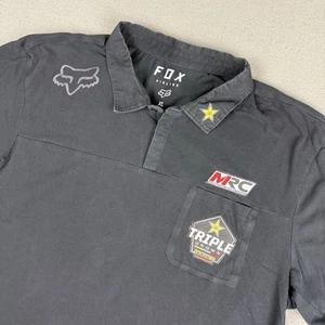 Team Rockstar Polo Shirt Fox Racing Airline HRC Pit Crew Mens Sz XL Trudri - Picture 1 of 10