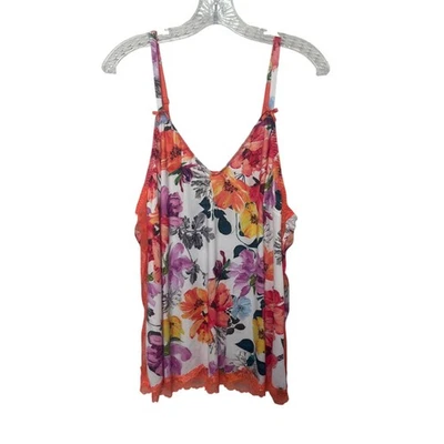 Cacique Lane Bryant Pijama Dormir Top Cami Mujer 18/20 Floral Nuevo Sin Etiquetas Foto 1 de 4