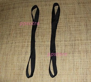 TWO (2x) Premium SOFT 1"x18" Motorcycle Tie Down Harley Bike Straps BLACK HS03B - Foto 1 di 1
