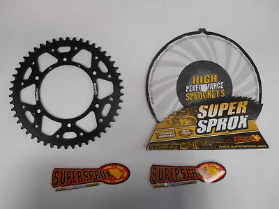 PIÑÓN TRASERO SUPERSPROX ALUMINIO NEGRO HONDA CRF 250 450 250R 450R 50T 50 XR CR Foto 1 de 4