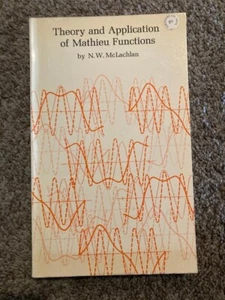 Theory and Application of Mathieu Functions by N. W. McLachlan | Paperback 1964 - Imagen 1 de 7