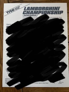 1997 Tyco Lamborghini Championship Slot Car Racing Set ORIGINAL LAYOUT DIAGRAM! - Picture 1 of 2