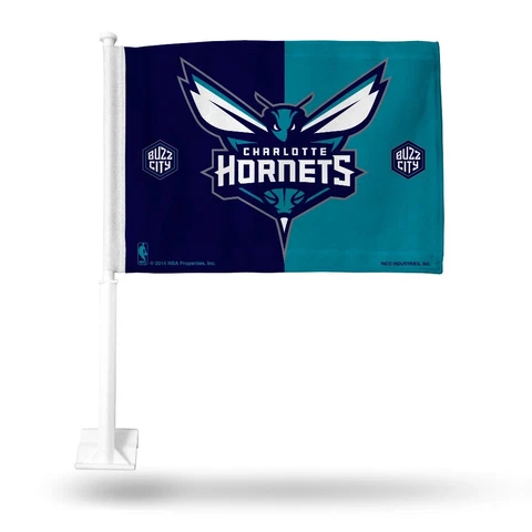 Charlotte Hornets NBA 11X14 Window Mount 2-Sided Car Flag Cover