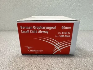 Berman Oropharyngeal Small Child Airway 60mm Cardinal Health 3000-060A Box Of 12 - Picture 1 of 2