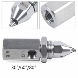 Air Atomizer Nozzle Dry Fog Super fine mist Ultrasonic Nozzle 30°/60°/80° New - Picture 1 of 6