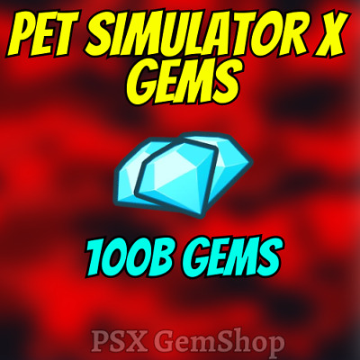 100 Billion Gems - 100b Gems Pet Simulator X • 7.89£
