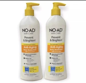 NO-AD Cuidado de la Piel Prevenir e Iluminar Crema Hidratante Corporal Antienvejecimiento FPS 15 Lote de 2 - Imagen 1 de 6