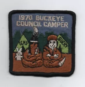 1970 Buckeye Council Camper Patch, "Icky & Bucky", Used - Picture 1 of 1