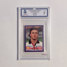 David Beckham 1998 Diamond World  MGC graded sticker England #432 soccer card