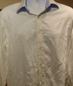 Bugatchi Uomo Men's premium shirt with flip cuffs Large - Foto 1 di 3