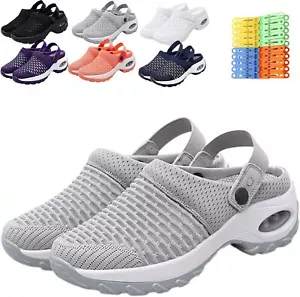 Orthopädische Damen-Clogs mit Luftkissenunterstützung zur Druckreduzierung Schuhe hinten - Bild 1 von 13