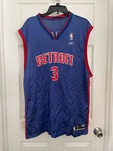 Detroit Pistons Reebok Ben Wallace #3 Basketball Jersey Size XL Men - Picture 1 of 3