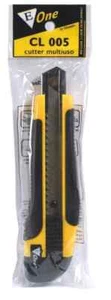 Taglierino Cutter Medio CL-005 Con Pulsante E Lama Da 18 mm + 3 Lame Di Ricambio - Imagen 1 de 1