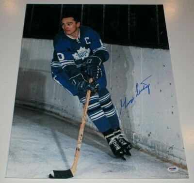 GEORGE ARMSTRONG SIGNED TORONTO MAPLE LEAFS 16X20 PHOTO PSA/DNA  AUTHENTIC COA - Image 1 of 3