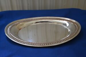 Vintage F B Rogers small silver-plated letter / serving tray.