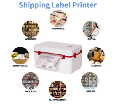 Utility Shipping Label Printer High Speed USB Bluetooth Direct Thermal Barcode - Image 1 of 4