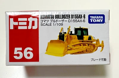 Bulldozer TakaraTomy Tomica #56 KOMATSU D155AX-6 1/109 de Japón Foto 1 de 4