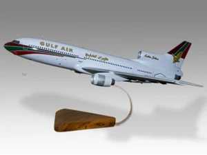 Lockheed L-1011 TriStar 200 Gulf Air Desk Wood Airplane Model Large Scale 1/130 - Picture 1 of 12