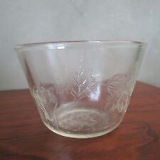1940's S R Ovenware(Sears and Roebuck) mixing bowl McKee Glass Hibiscus pattern
