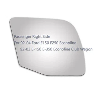 Repuesto lateral de vidrio espejo para Ford E150 E250 Econoline 1992-2004 para pasajeros - Imagen 1 de 11