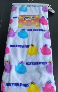 Peeps Suave Peluche Lanzamiento 50" X 60" Pollitos Huevos de Pascua Kickin’ It With My Peeps NUEVO - Imagen 1 de 11