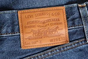 Pantalones de mezclilla LEVI’S 551 Z PREMIUM Big E rectos de algodón cáñamo para hombre talla W29 L32 DZ6467 - Imagen 1 de 10