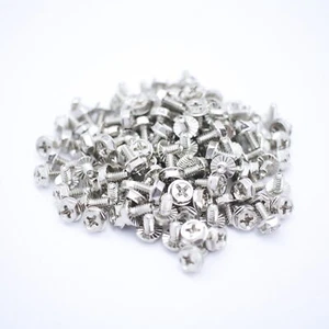 50x PC Grobgewinde Schrauben Gehäuse Netzteil Grafikkarte HDD Hex 32x6mm 6-32 - Bild 1 von 4