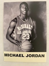 1988 Baseball Card Kingdom Michael Jordan McDonald's All American Promo Card #35