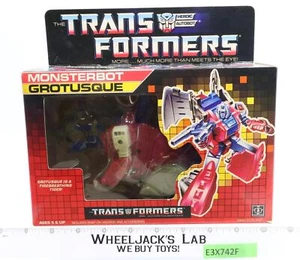 Grotusque mit Box & Insert 100% komplett FUNKTIONIERT 1987 Hasbro G1 Transformers MIB - Bild 1 von 11