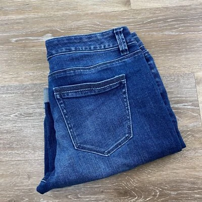 Bermudas de mezclilla azules tiro medio WHITE HOUSE BLACK MARKET para mujer talla 4 Foto 1 de 4