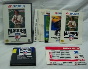 Vintage EA Sports John MADDEN 94 NFL Football Sega GENESIS Video Game COMPLETE - Picture 1 of 4