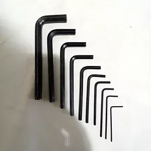 10-piece hex key set 3/64, 1/16, 5/64, 3/32, 1/8, 5/32, 3/16, 7/32, 1/4, 5/16" - Picture 1 of 1