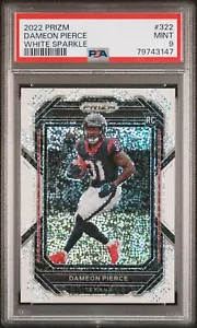 2022 Panini Prizm Dameon Pierce #322 White Sparkle PSA 9 - Picture 1 of 2