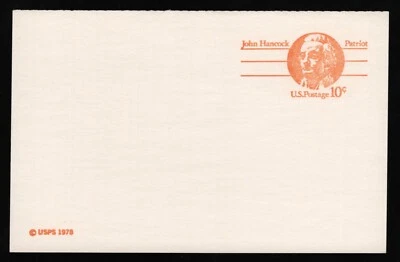 #UY30 10c Patriot: John Hancock, Mint **ANY 5=FREE SHIPPING** - Image 1 of 2