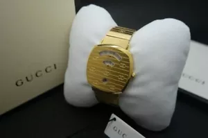 Gucci Grip Stainless Steel Gold Unisex Watch - YA157409 RRP £1400 - Picture 1 of 8