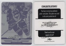 2014 ITG Draft Prospects Printing Plate Cyan 1/1 Jeremy Roy #74