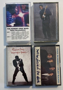 ROBERT CRAY 4 Cassette Tape Lot - Strong Persuader, Don’t Be Afraid Of The Dark - Picture 1 of 7